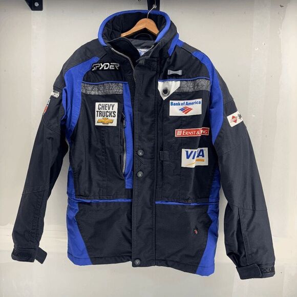 Vintage Spyder US Ski Team Mens Jacket Embroidered Eagle Medium Thinsulate EUC - Picture 2 of 11